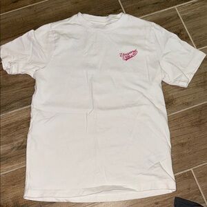 White T-Shirt with light red Logo